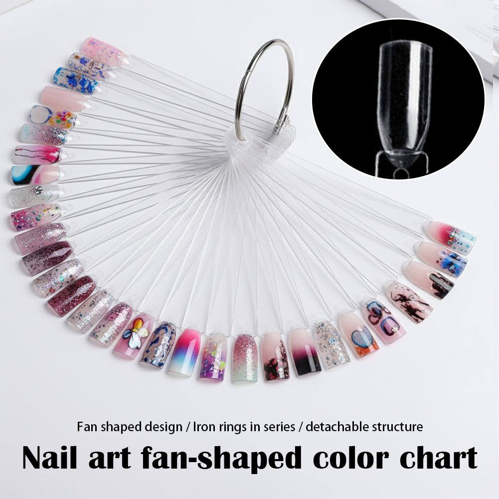Nail Art Viral - 50 Tips Clear Nail Swatches Color
