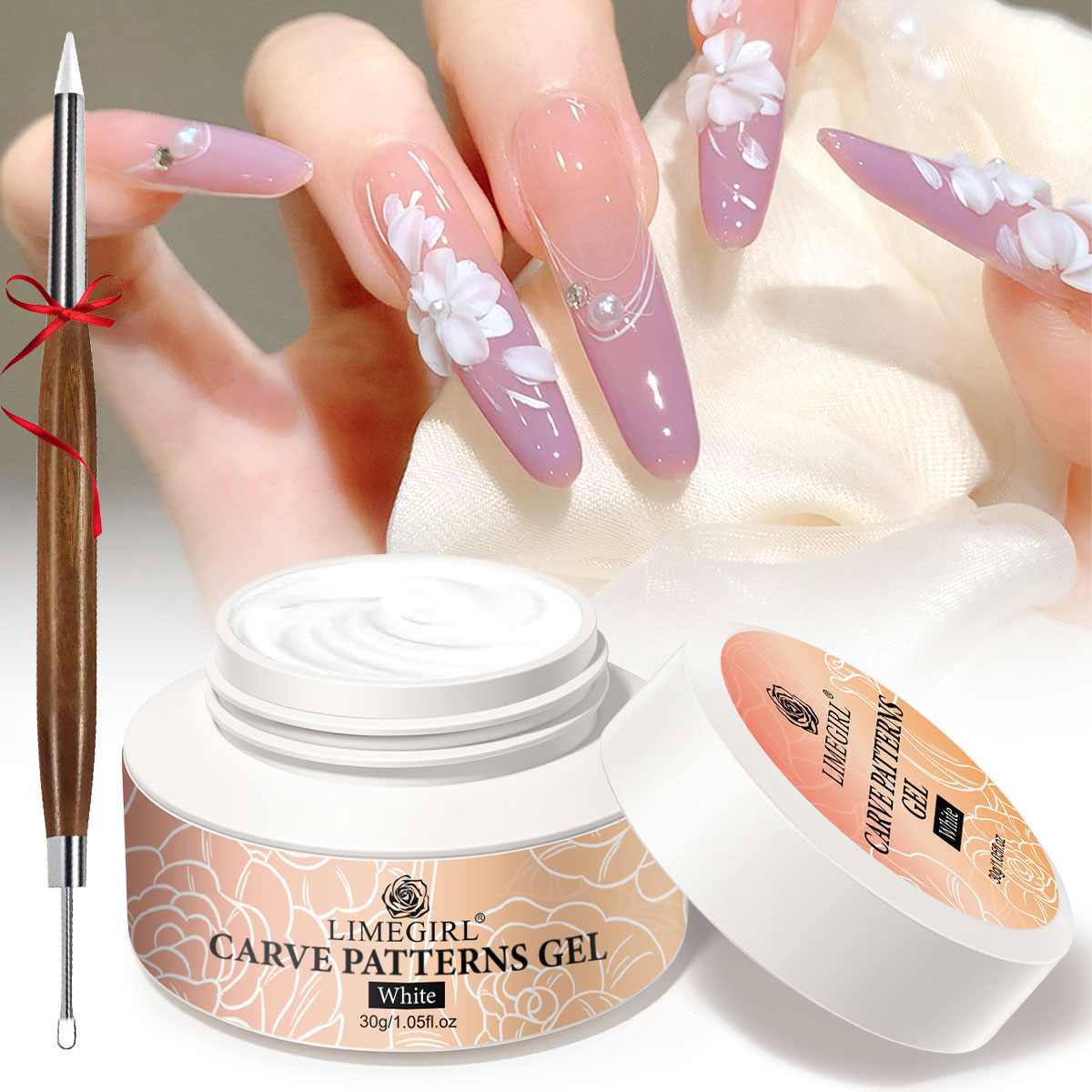 Nail Art Gothic - LIMEGIRL 30g Non Stick Hand Carved