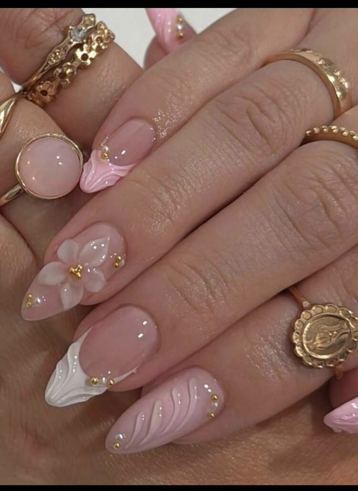 10 Pieces of Almond-Shaped Han - Nail Art Wedding ulasan dan harga