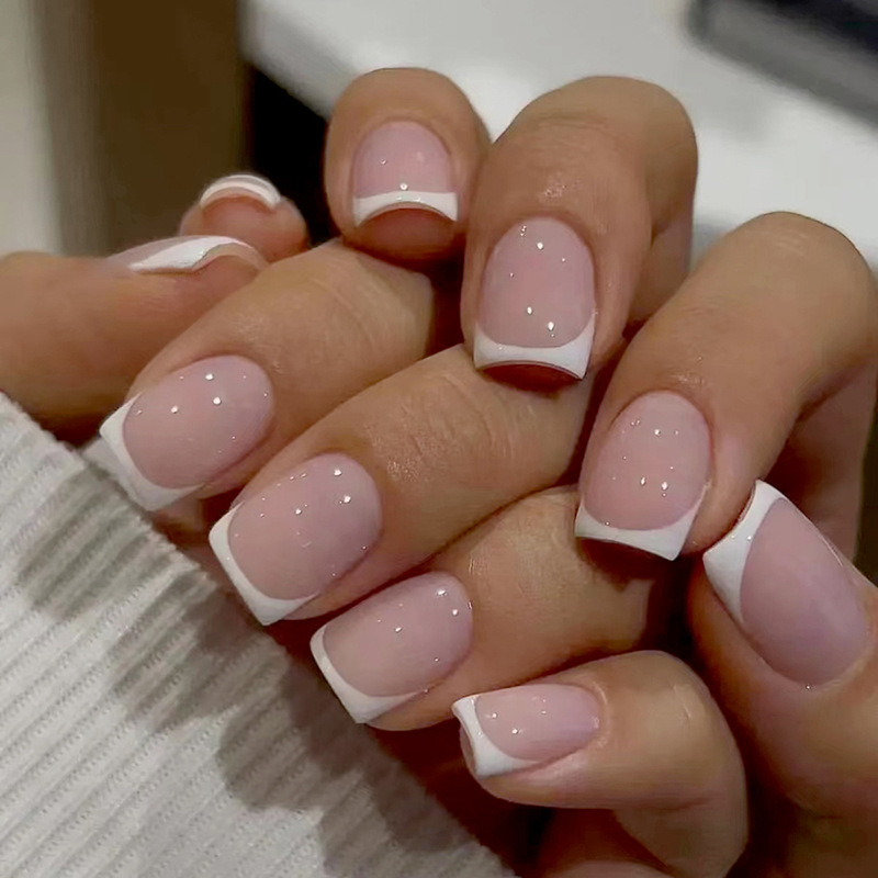 Short Square Press on Nails Nu - Nail Art Wedding ulasan dan harga