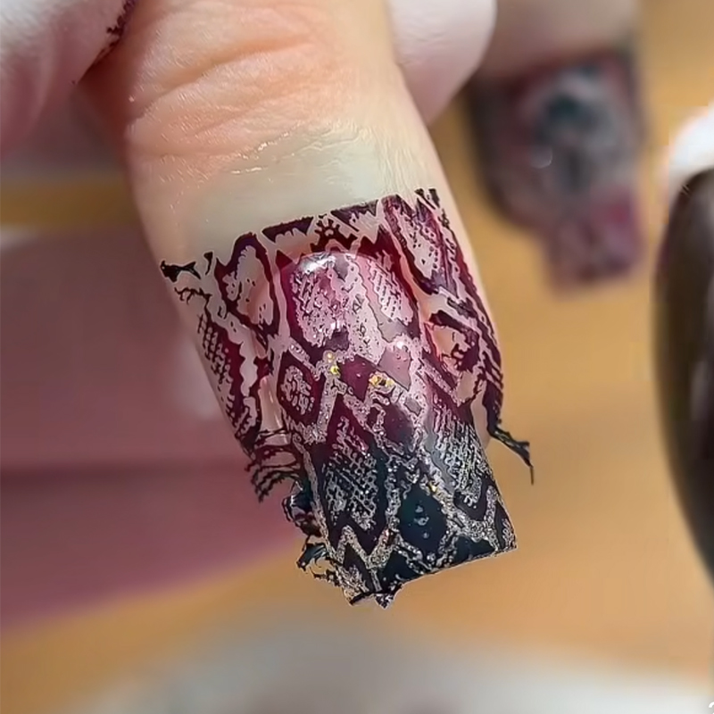 Animal Image Snake Leopard Nai - Nail Art Zebra Design ulasan dan harga