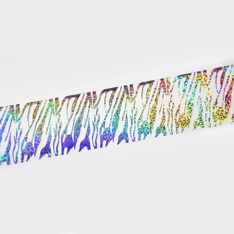 100meters Holographic Zebra Fo - Nail Art Zebra Design ulasan dan harga