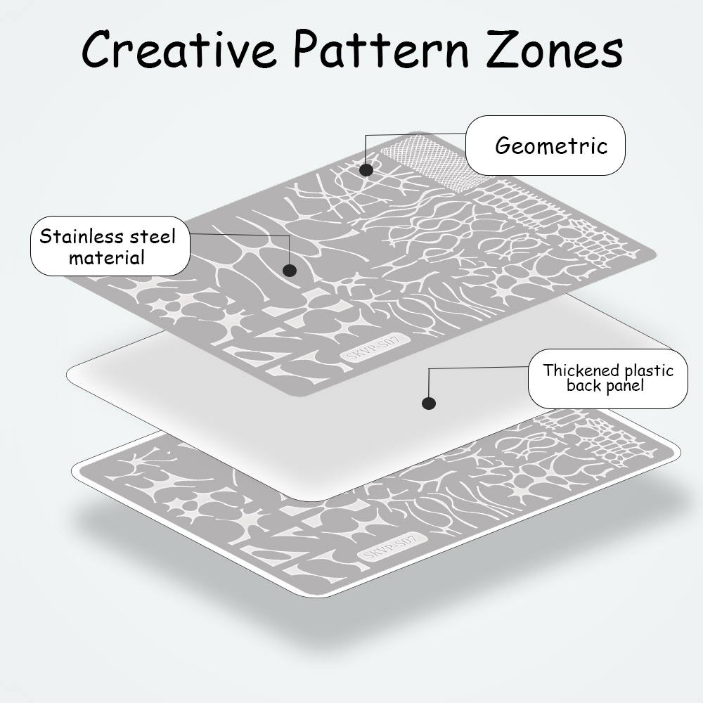 Nail Stamping Plates Gothic St - Nail Stamping Plate ulasan dan harga