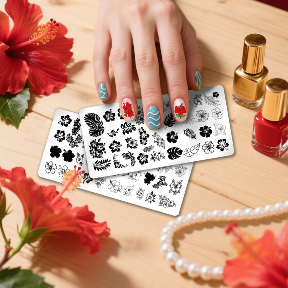Stainless Steel DIY Nail Art T - Nail Stamping Plate ulasan dan harga