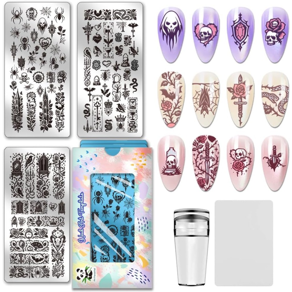 Stainless Steel DIY Nail Art T - Nail Stamping Plate ulasan dan harga