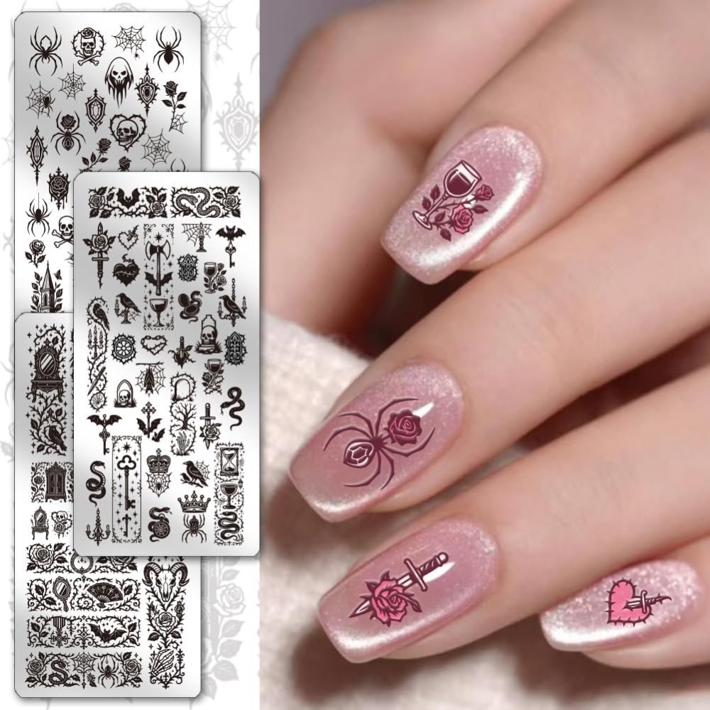 Stainless Steel DIY Nail Art T - Nail Stamping Plate ulasan dan harga
