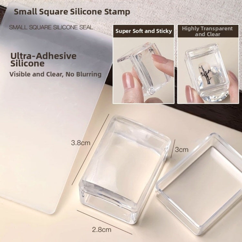 New Transparent Nail Art Stamp - Nail Stamping Plate ulasan dan harga
