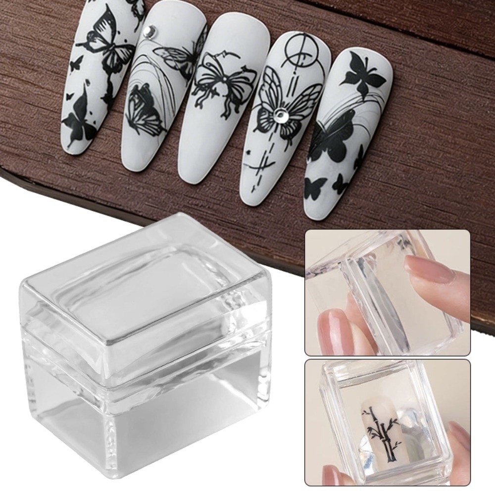 New Transparent Nail Art Stamp - Nail Stamping Plate ulasan dan harga