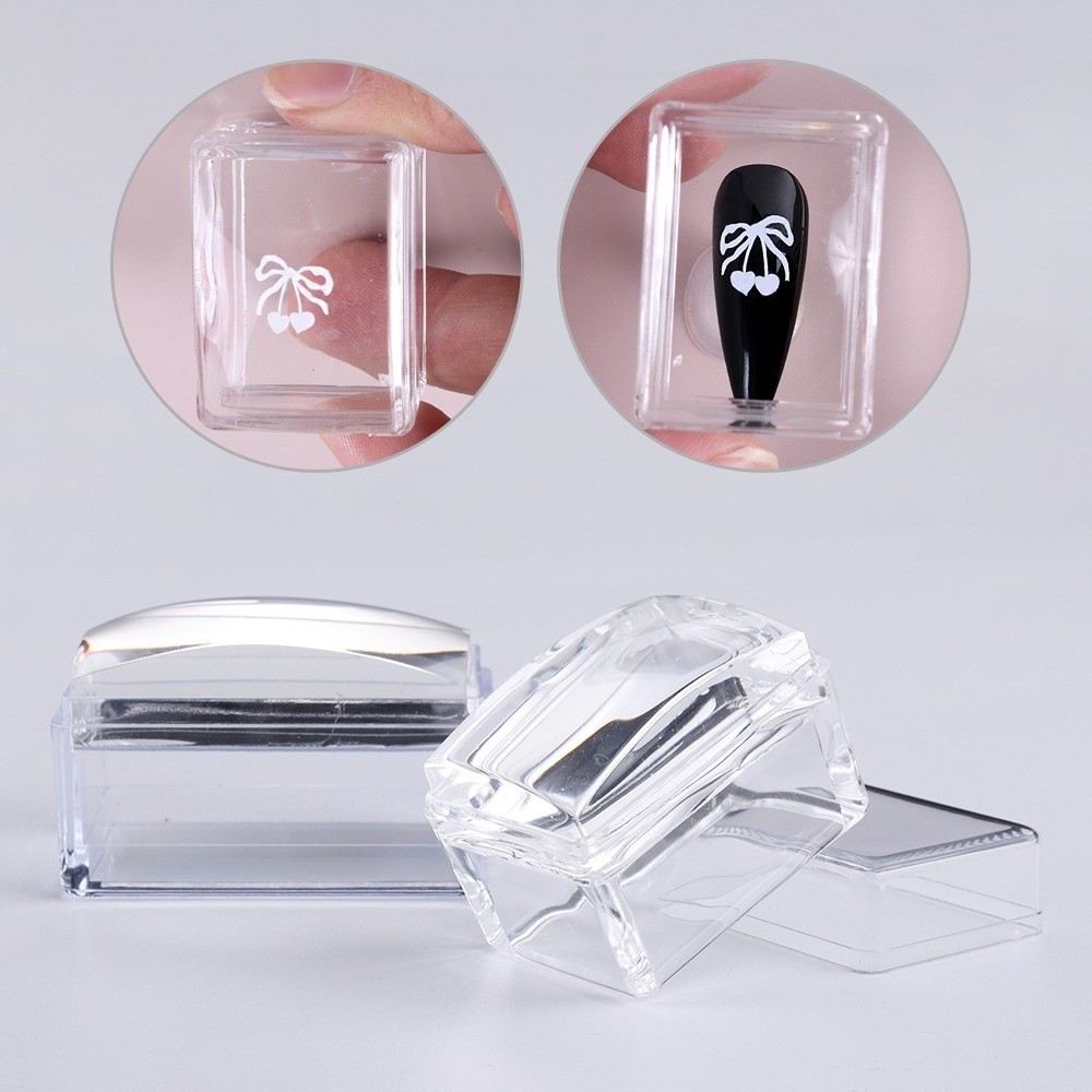 New Transparent Nail Art Stamp - Nail Stamping Plate ulasan dan harga