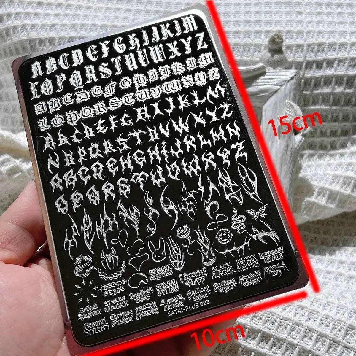 High Quality Nail Art Stamping - Nail Art Gothic ulasan dan harga