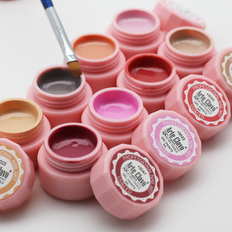 Arte Clavo Painting Gel 72 Col - Nail Art Gothic ulasan dan harga
