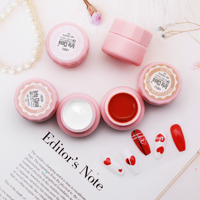 Arte Clavo Painting Gel 72 Col - Nail Art Gothic ulasan dan harga