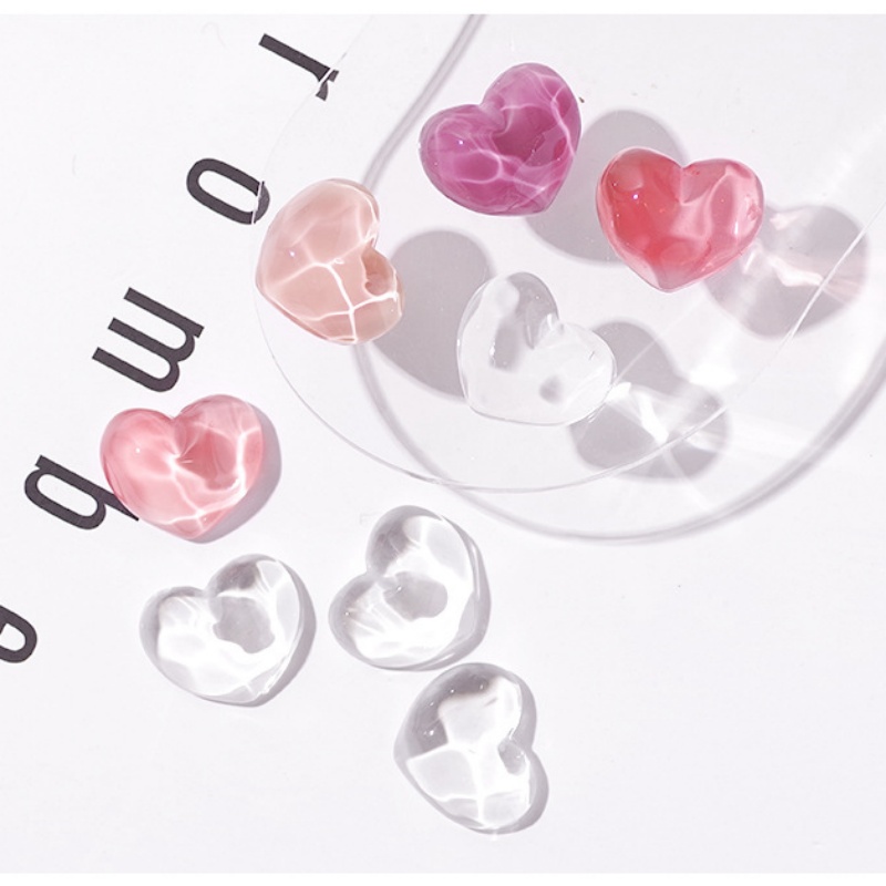 40Pcs Transparent Glass Nail A - Nail Art Viral ulasan dan harga