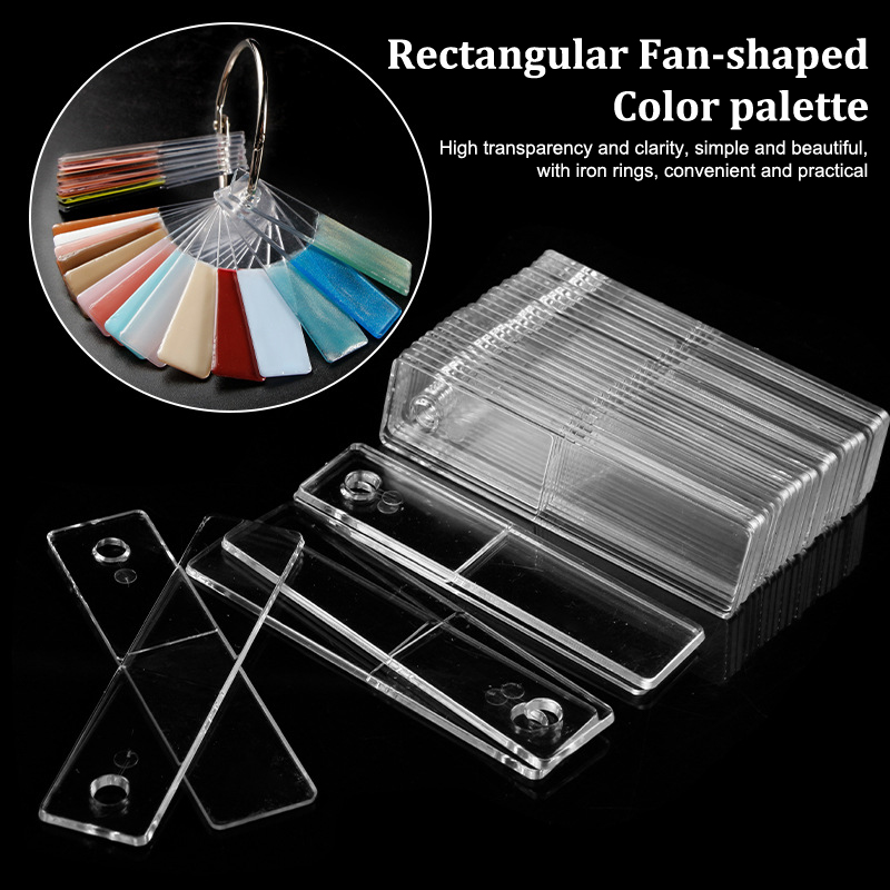 Rectangle Fake Nail Art Displa - Nail Art Viral ulasan dan harga