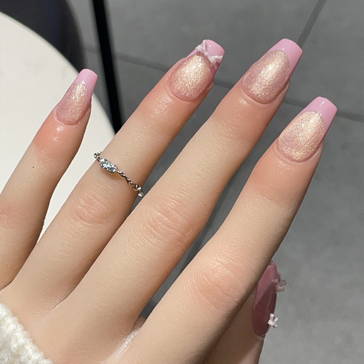 10pcs Short Trapezoid Handmade - Nail Art Simple Elegant ulasan dan harga