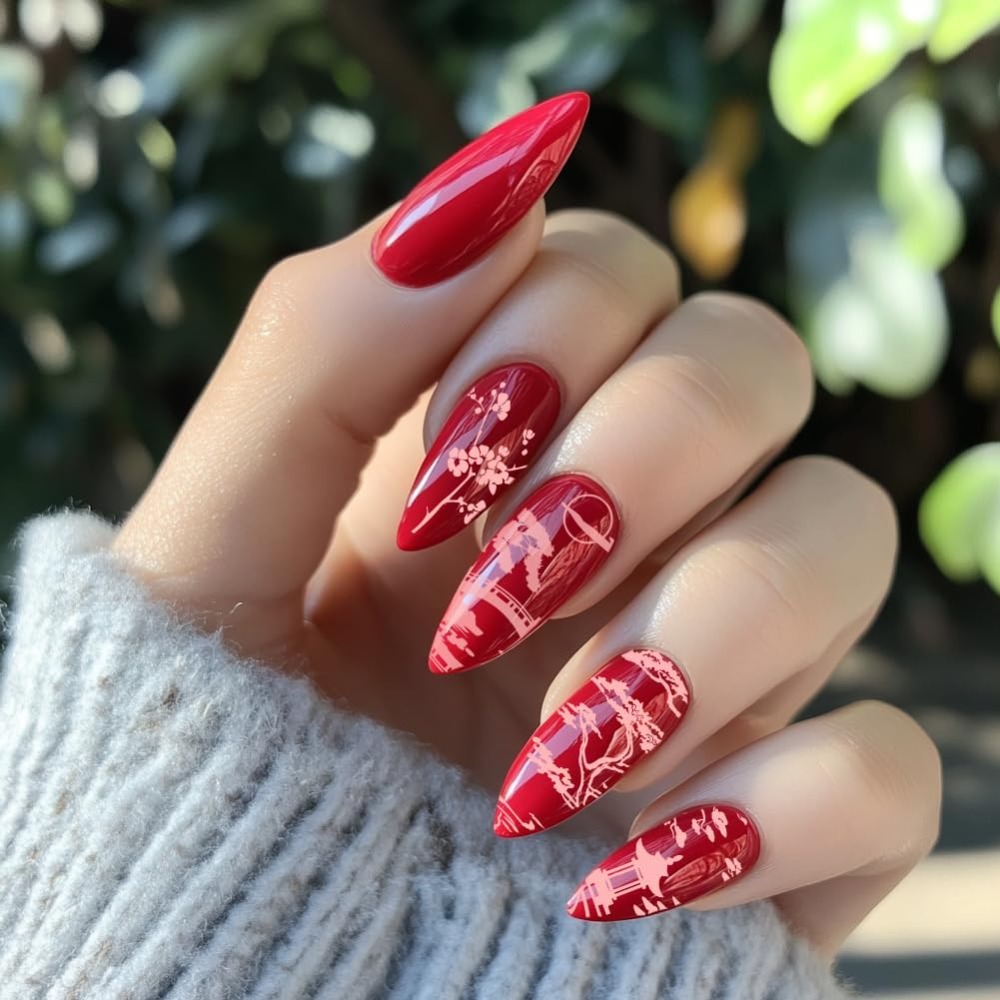 3pcs Classic Chinese Garden Na - Nail Stamping Plate ulasan dan harga