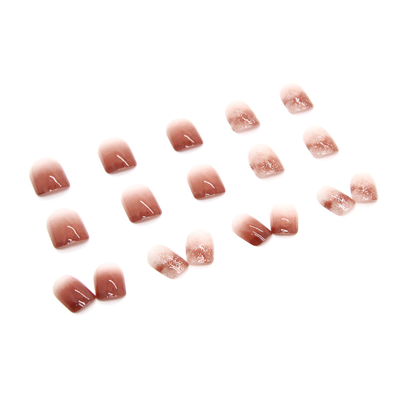 24pcs Bright Pink Gradient Col - Nail Art Wedding ulasan dan harga