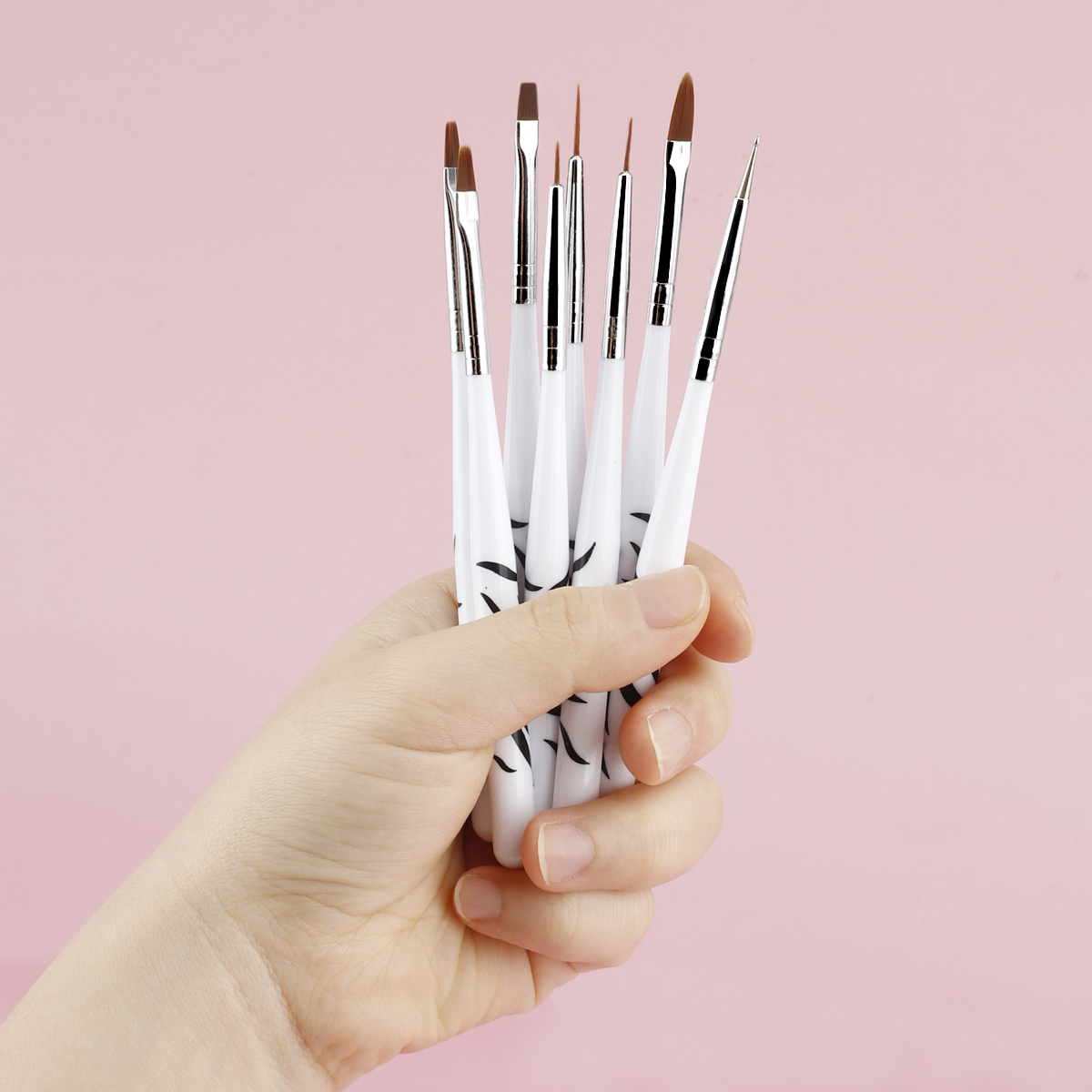 Zebra Handle Nail Brush Set Fo - Nail Art Zebra Design ulasan dan harga