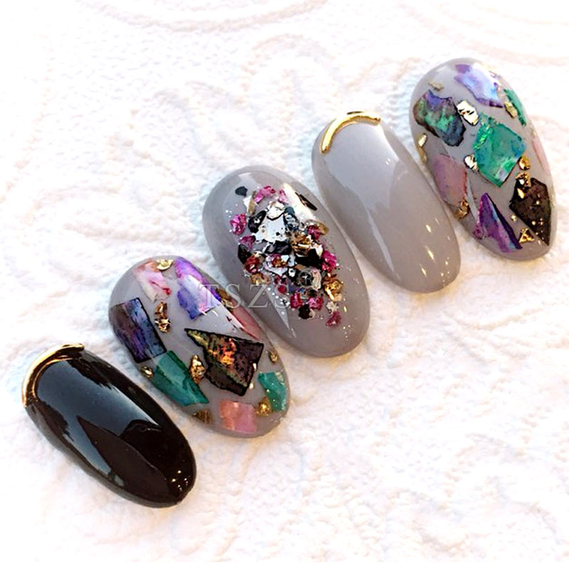 TSZS 200pcs Short Medium Oval  - Nail Art Viral ulasan dan harga