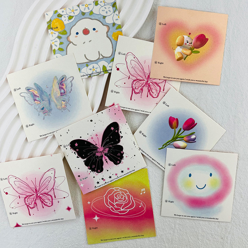 50Pcs 6.5x6.5cm 8x8cm Press On - Nail Art Viral ulasan dan harga