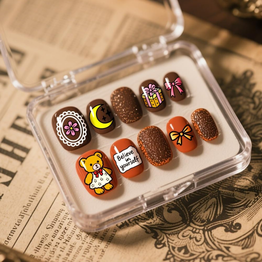3pcs Cute Bear Nail Stamping P - Nail Stamping Plate ulasan dan harga
