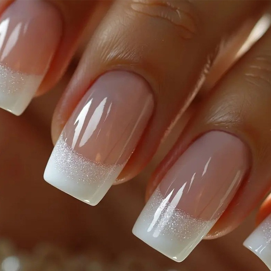 24pcs/set Medium Square fake n - Nail Art Gliter ulasan dan harga