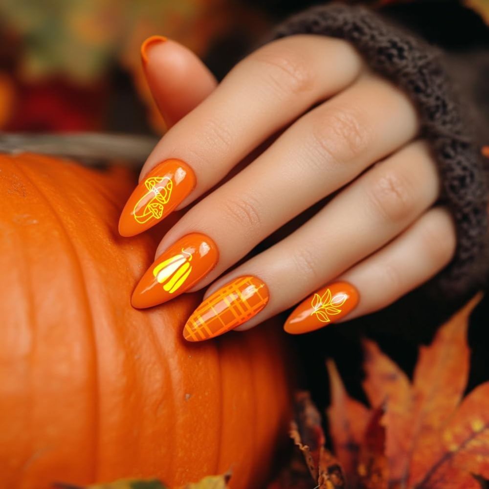 Fall Thanksgiving Nail Stamp P - Nail Stamping Plate ulasan dan harga