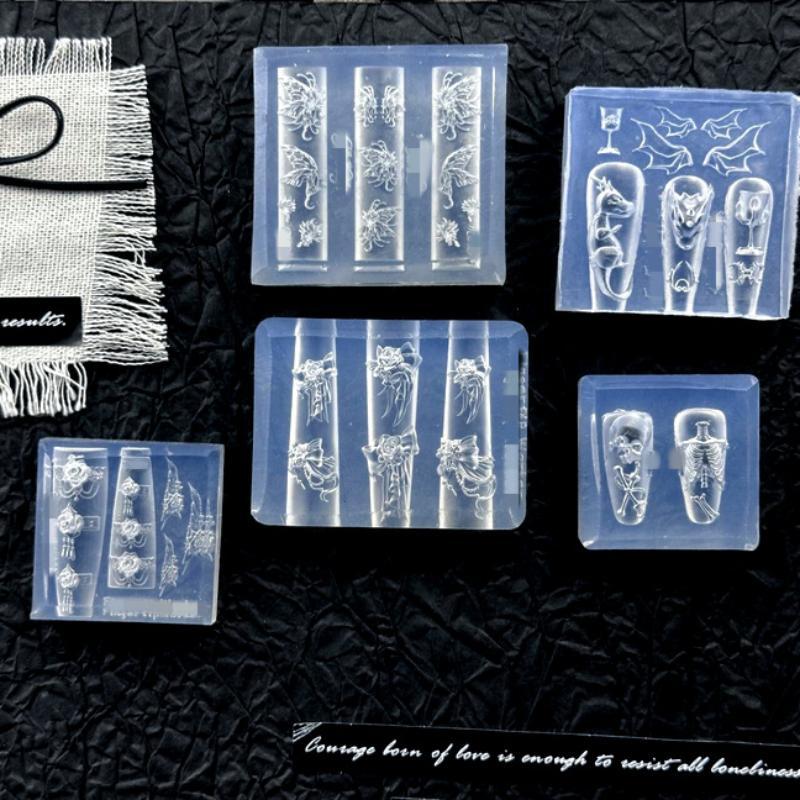 New3D Silicone Nail Mold Rose  - Nail Stamping Plate ulasan dan harga