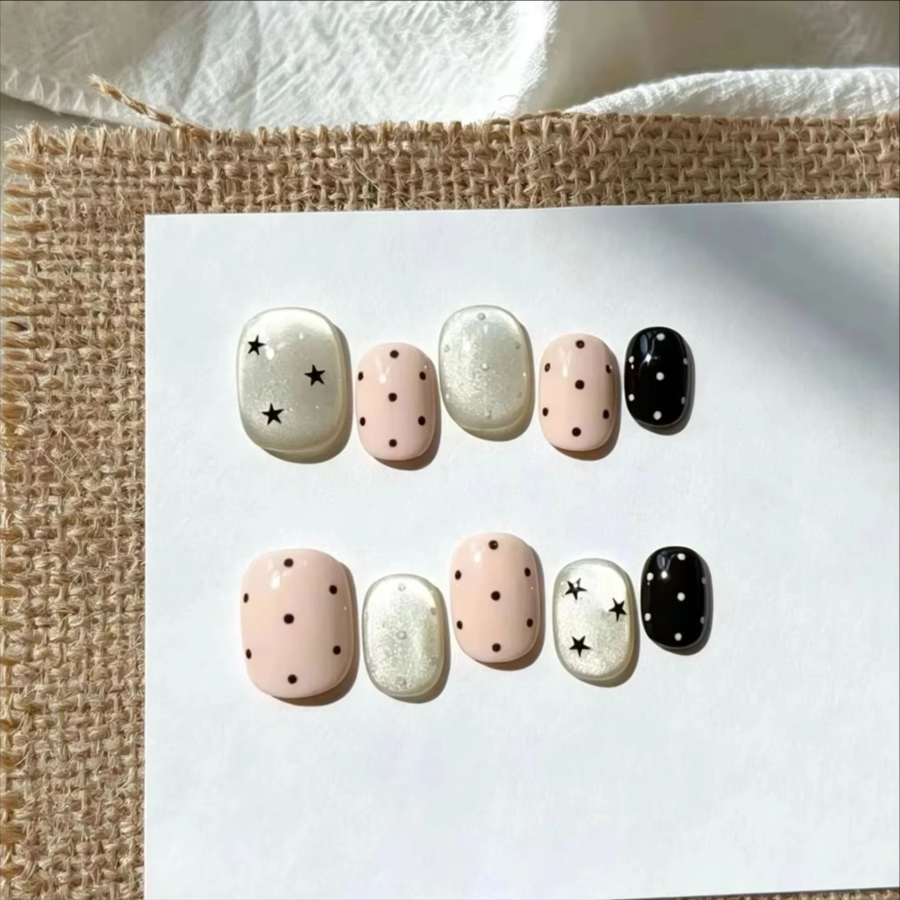 10Pcs Y2K Hot Girl Short Squar - Nail Art Gliter ulasan dan harga
