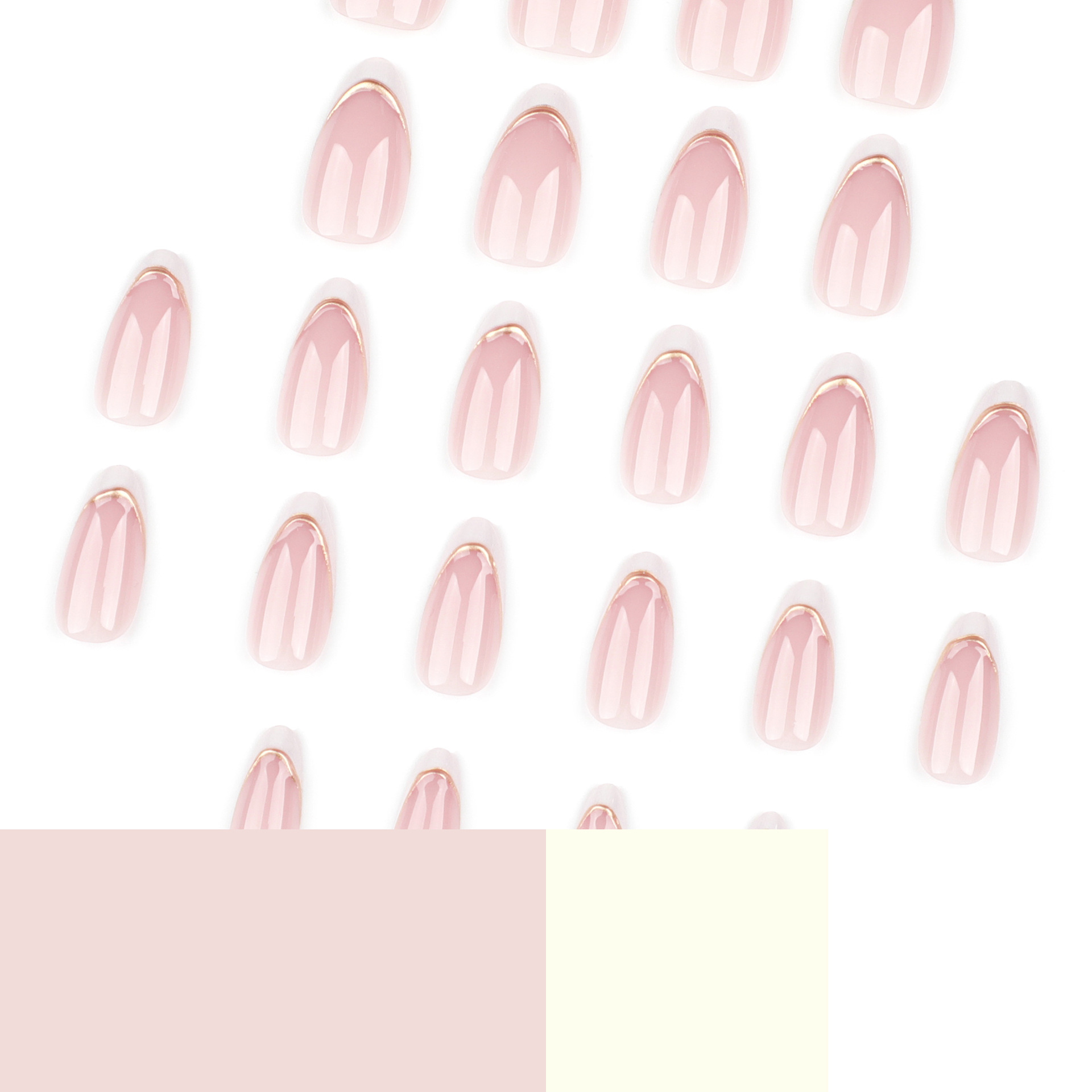 French Nude Pink White Edge Al - Nail Art Simple Elegant ulasan dan harga
