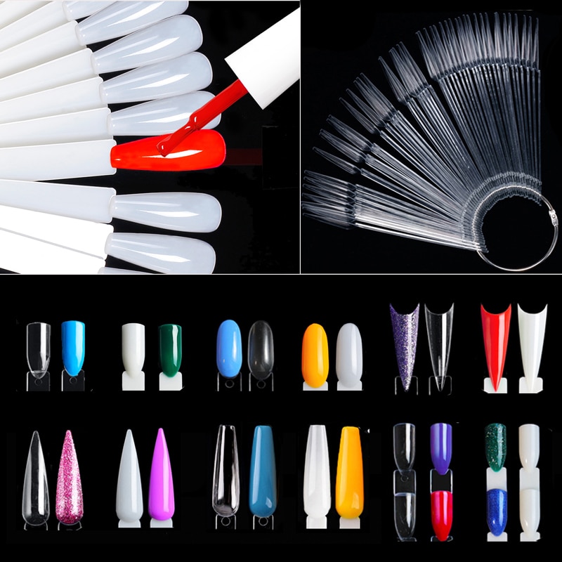 Nail Display Sticks Clear Natu - Nail Art Viral ulasan dan harga