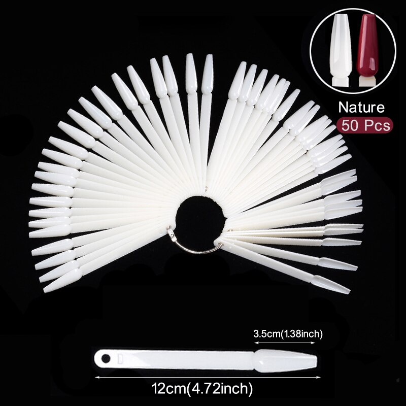 Nail Display Sticks Clear Natu - Nail Art Viral ulasan dan harga