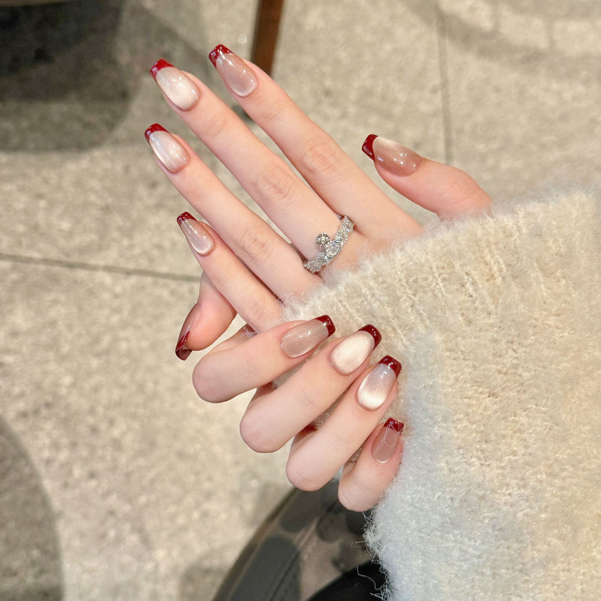 10pcs Handmade Pressed Coffin  - Nail Art Simple Elegant ulasan dan harga