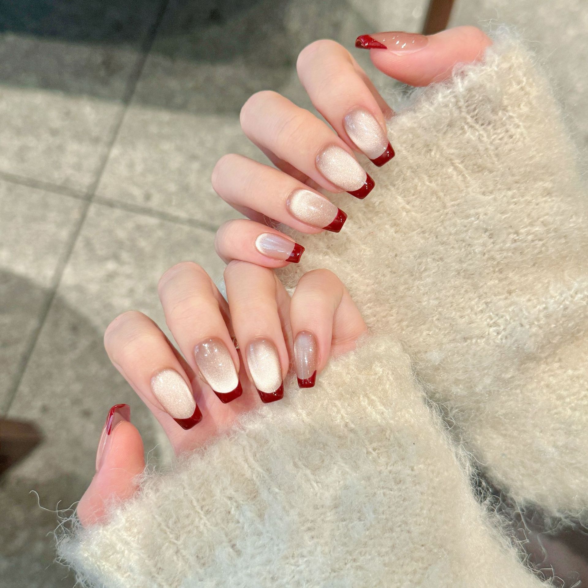 10pcs Handmade Pressed Coffin  - Nail Art Simple Elegant ulasan dan harga