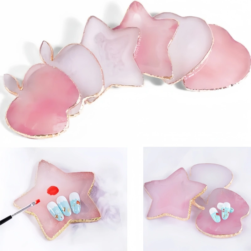 Resin Agate Stone Nail Art Pal - Nail Art Viral ulasan dan harga
