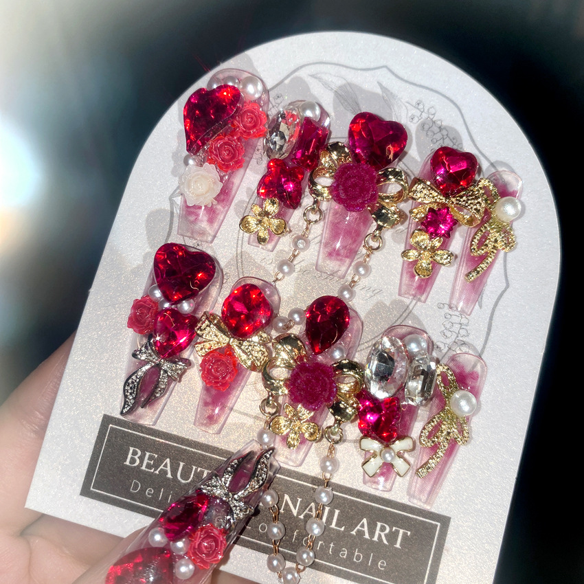24pcs New Year Heavy Metal Pre - Nail Art Wedding ulasan dan harga
