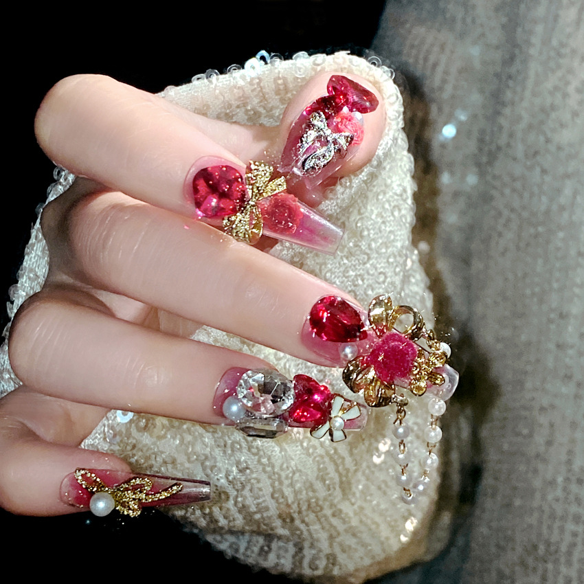 24pcs New Year Heavy Metal Pre - Nail Art Wedding ulasan dan harga