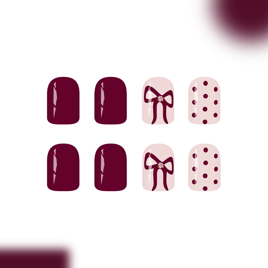 Short Square Press On Nails Gl - Nail Art Gliter ulasan dan harga