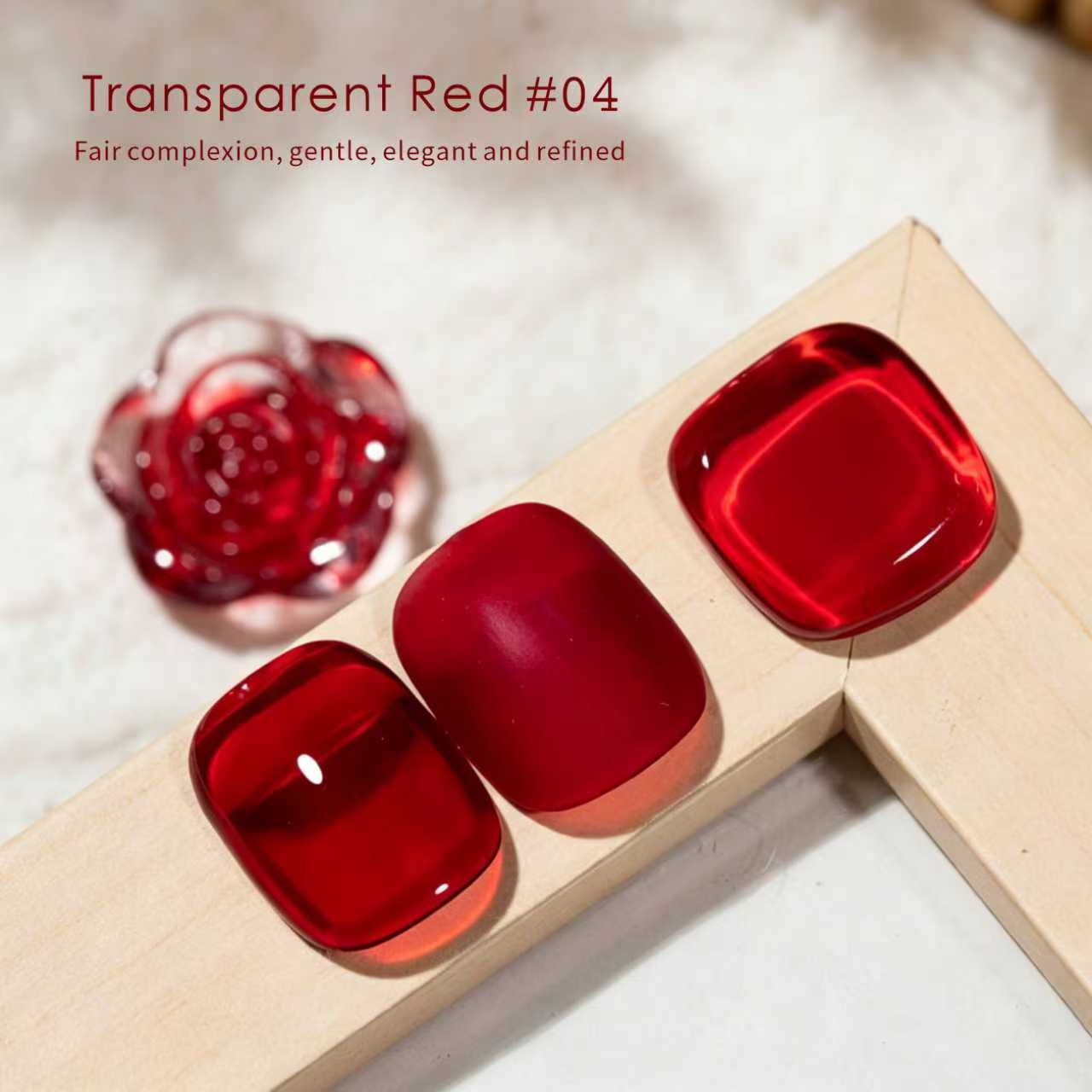 15ml Translucent Red Nail Poli - Nail Art Simple Elegant ulasan dan harga