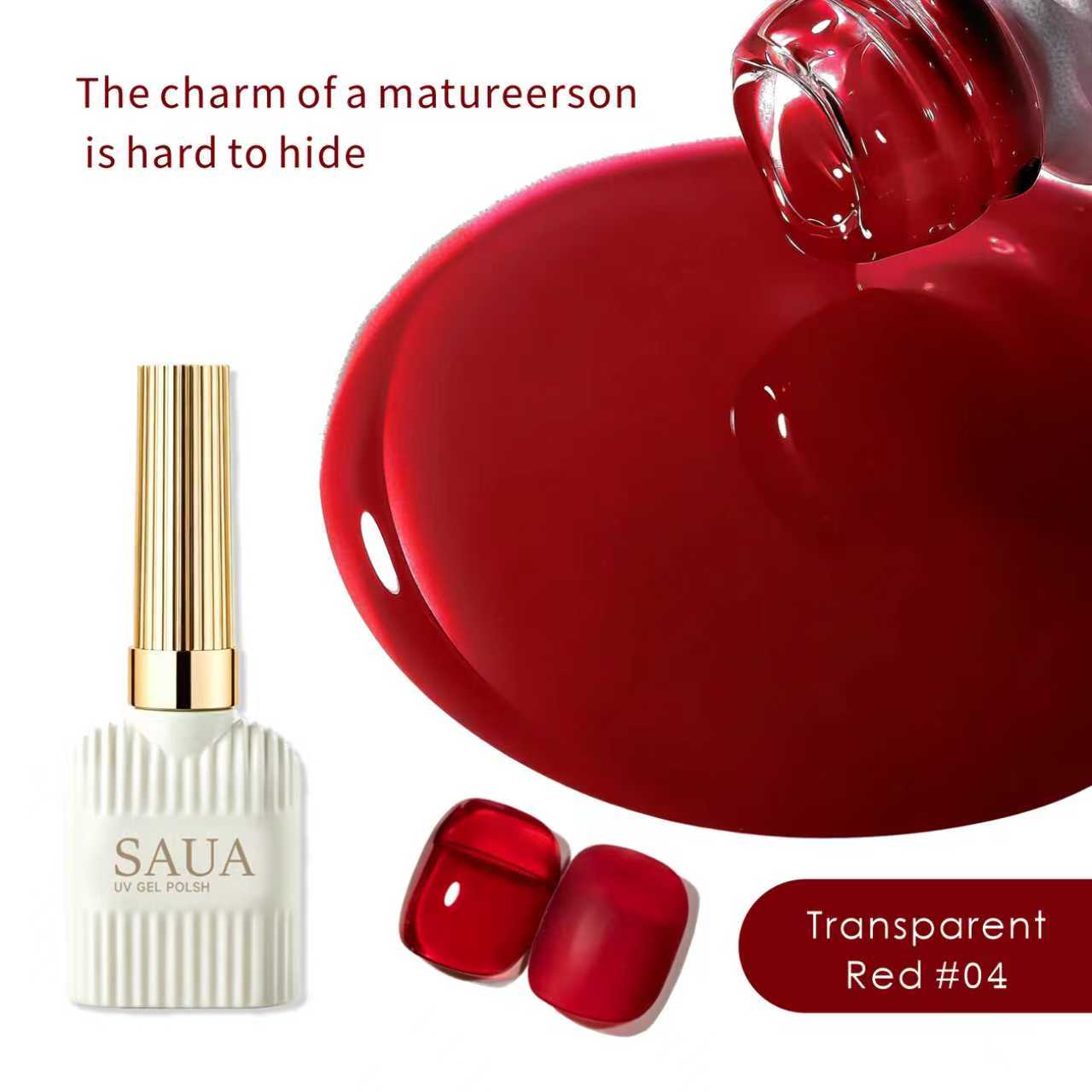 15ml Translucent Red Nail Poli - Nail Art Simple Elegant ulasan dan harga