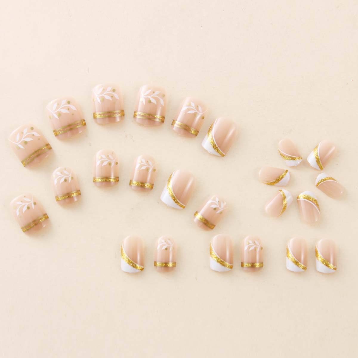 Short Medium fake nails for wo - Nail Art Gliter ulasan dan harga