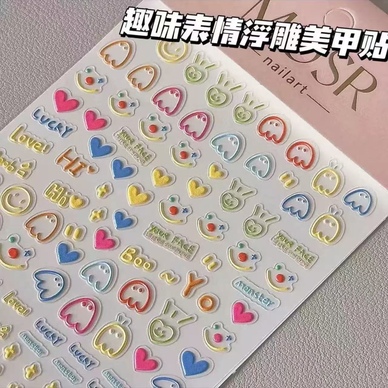 Viral Cartoon Animal Nail Art  - Nail Art Viral ulasan dan harga