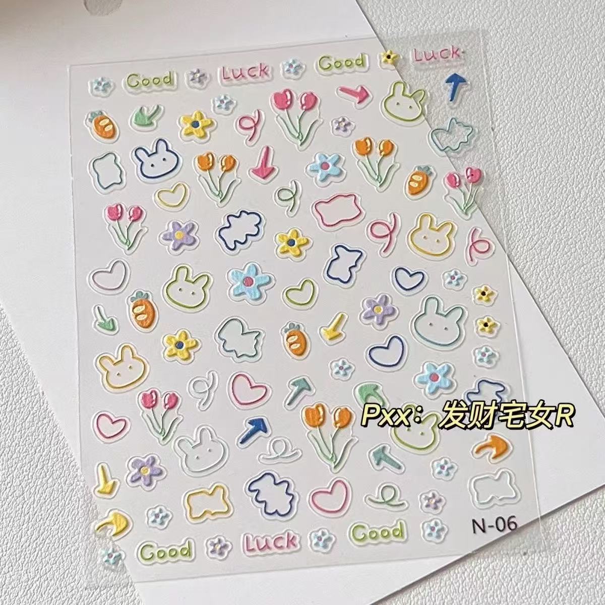 Viral Cartoon Animal Nail Art  - Nail Art Viral ulasan dan harga