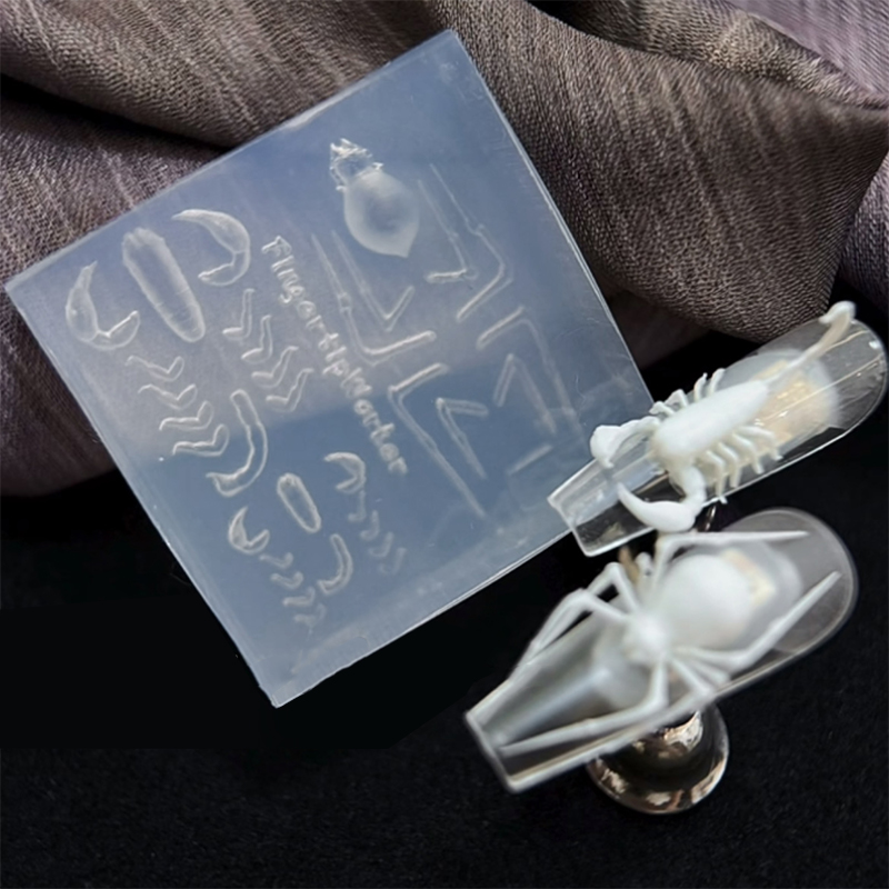 3D Spider Scorpion Silicone Na - Nail Stamping Plate ulasan dan harga