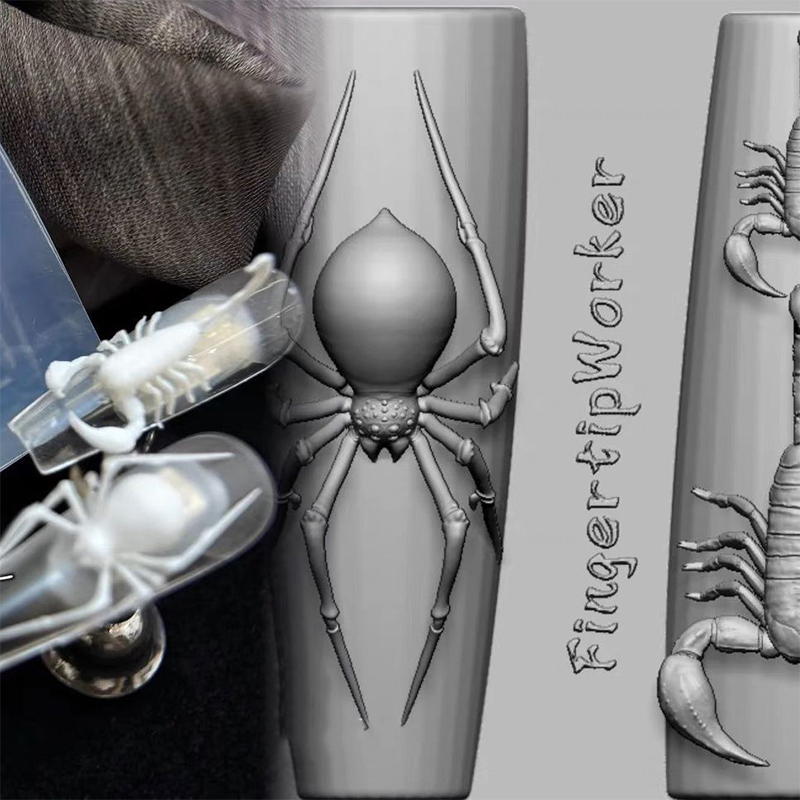 3D Spider Scorpion Silicone Na - Nail Stamping Plate ulasan dan harga