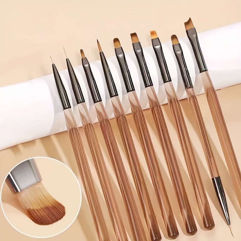 9PCS Nail Brush for Nail Art D - Nail Art Viral ulasan dan harga