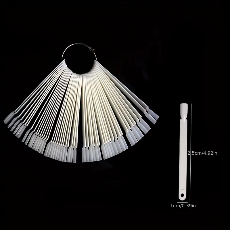 50 Nail Sample Sticks with Rin - Nail Art Viral ulasan dan harga