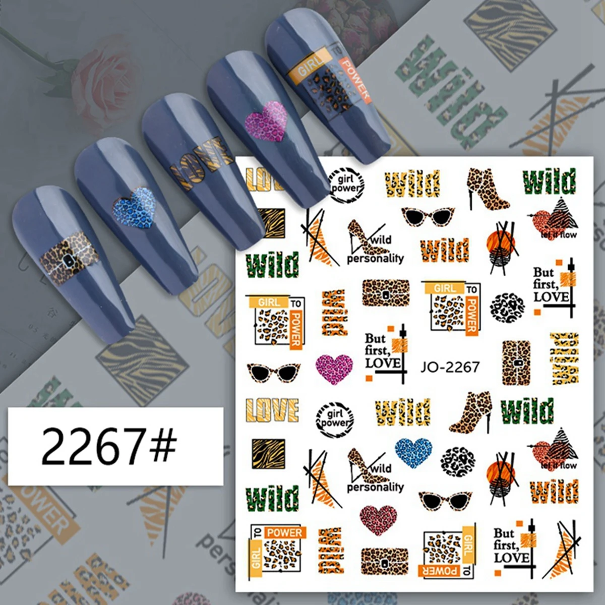 Leopard Print Series Nail Art  - Nail Art Zebra Design ulasan dan harga