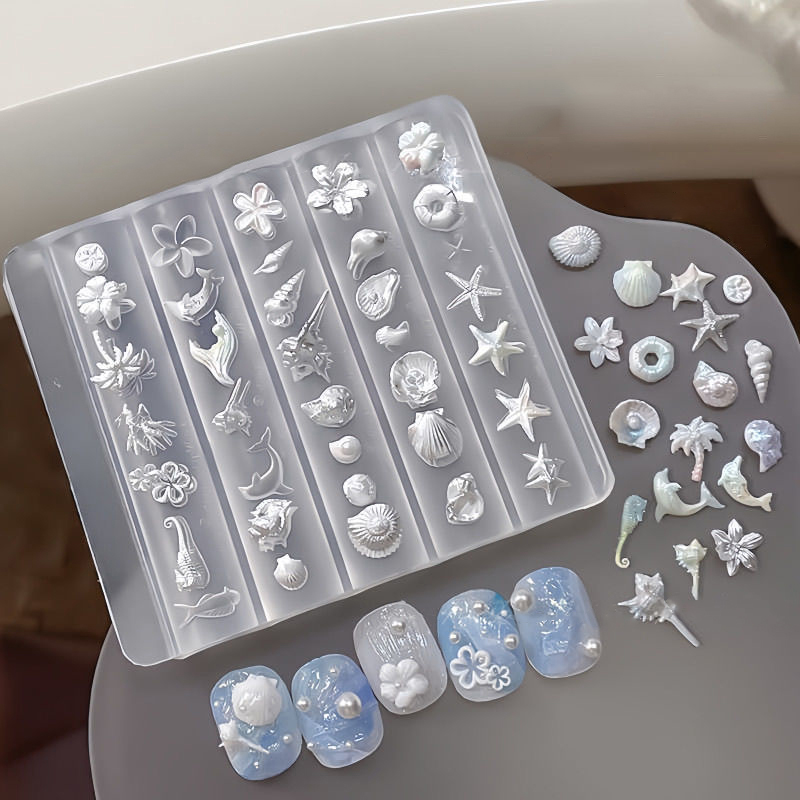 3D Mold Silicone Nail Art Deco - Nail Stamping Plate ulasan dan harga
