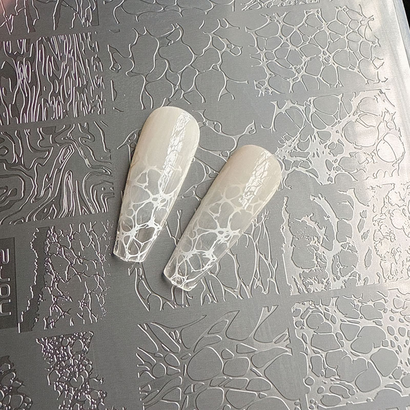 NAIL ART STAMPING PLATES BUBBL - Nail Stamping Plate ulasan dan harga